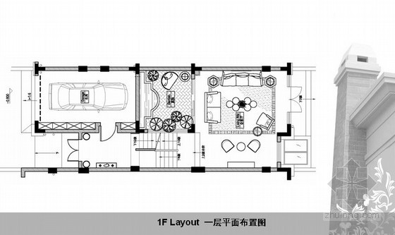 D型别墅图纸资料下载-精致新古典D型三层别墅样板房设计方案