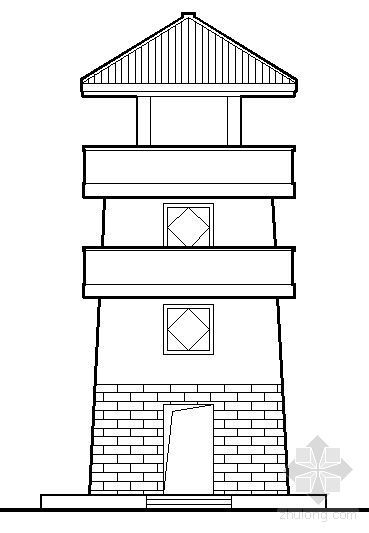 钢结构瞭望塔施工工艺资料下载-某艺术园了望塔全套施工图