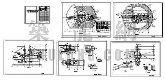 帆船游乐设施结构施工图-4