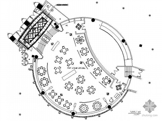 酒店设计圆形资料下载-豪华酒店圆形中餐厅装修图