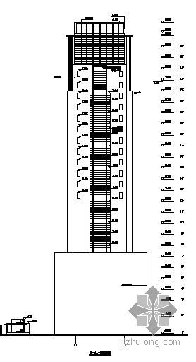 [石家庄市]某二十六层商业公寓办公综合大厦建筑施工图-2