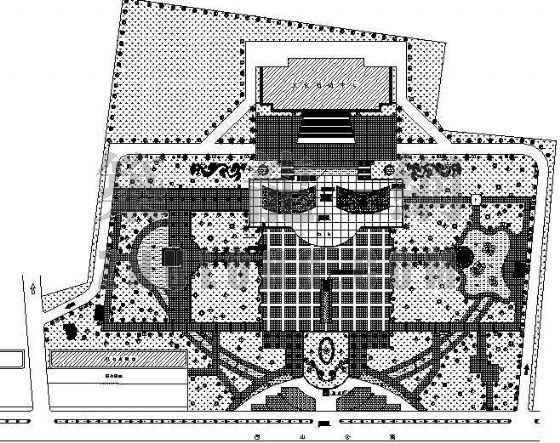公园广场设计图纸资料下载-某广场绿化规划设计图纸