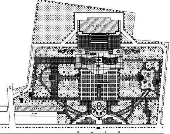 广场绿化配置资料下载-某广场绿化规划设计图纸