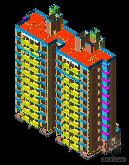 高层剪力墙结构算量资料下载-鲁班算量实例--某框架小高层住宅土建工程(学习版用户)