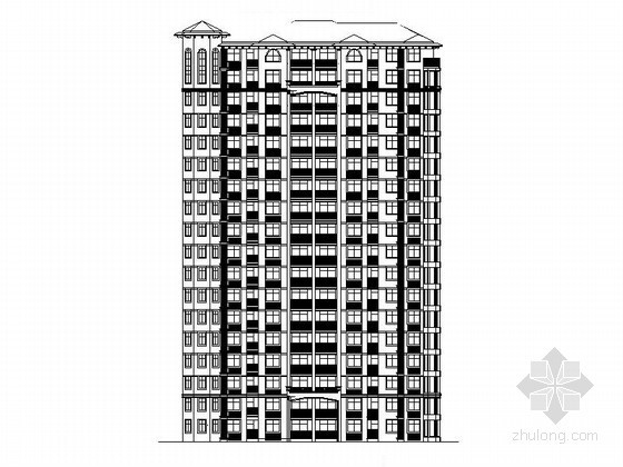 塔式住宅商业建筑施工图资料下载-[烟台]某十八层塔式住宅楼建筑施工图