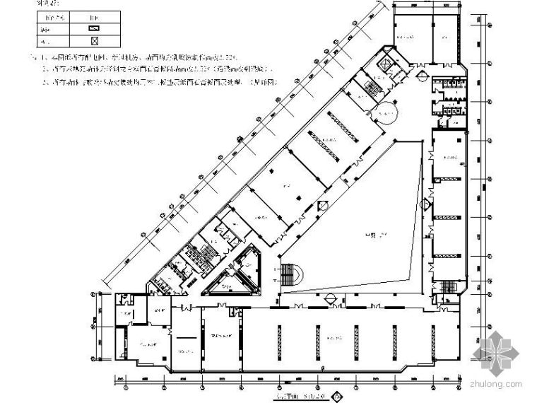 办公室内竣工图资料下载-[南京]某研发中心3F办公室竣工图（装饰+水电）
