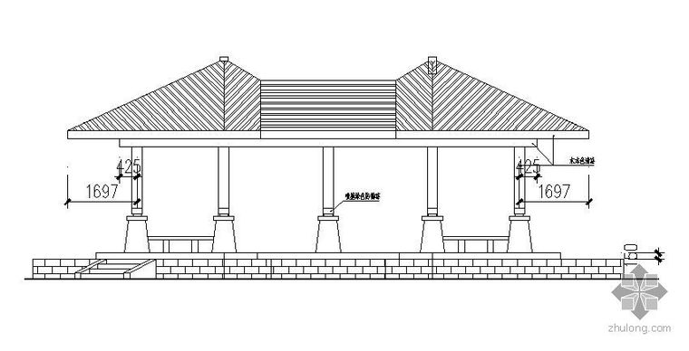 双亭建筑图资料下载-四角双亭施工大样图