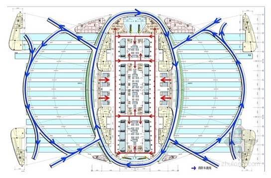 68个消防工程安全及设施应用案例分析（280余页 图文并茂）-高架候车大厅建筑平面图 