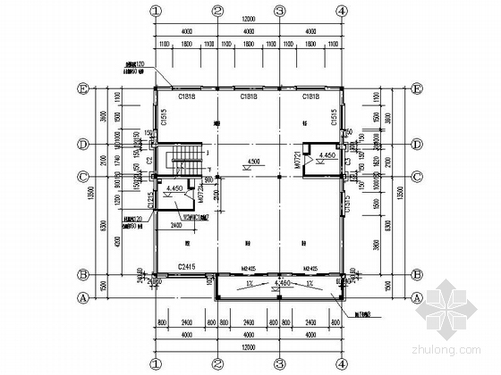 豪华三层独栋别墅建筑施工图-豪华三层独栋别墅平面图