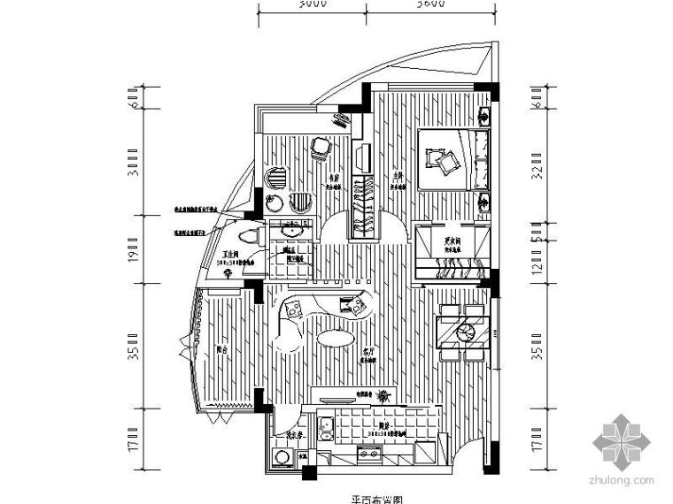 一居室结构图资料下载-一室二厅雅居装修图（含实景）