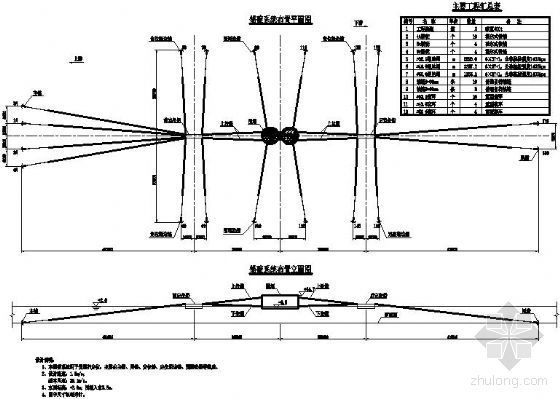 南京长江四桥锚固系统资料下载-南京某桥围堰锚碇系统设计图