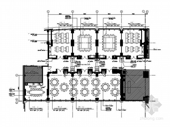 cad大堂楼梯资料下载-[上海]高档豪华酒店功能房及大堂CAD施工图