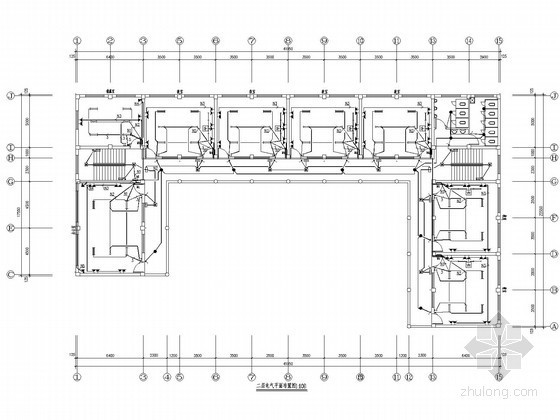 小学教学楼电气平面图资料下载-小学教学楼强电施工图