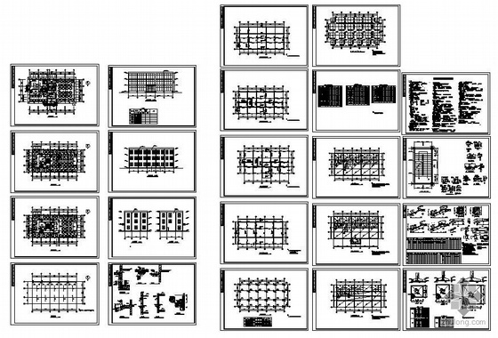 四层框架混凝土计算资料下载-某四层框架饭店图纸