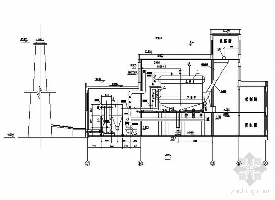 15万平米采暖锅炉房工艺设计图-3
