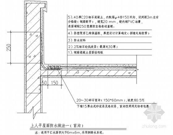 平屋面防水施工做法资料下载-上人平屋面防水抗渗体系做法