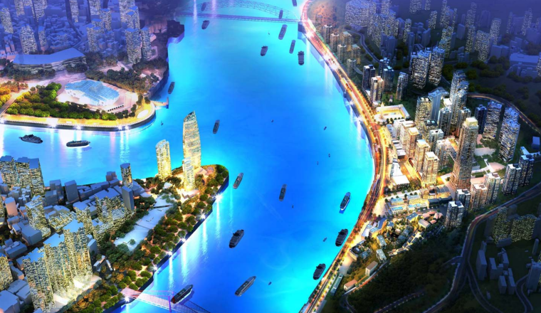 重庆两江四岸文本资料下载-[重庆]滨江码头建设城市规划设计方案文本（117页PPT）