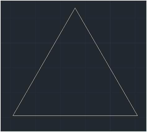 葡萄牙三角住宅cad资料下载-如何快速在CAD中画出等边三角形？