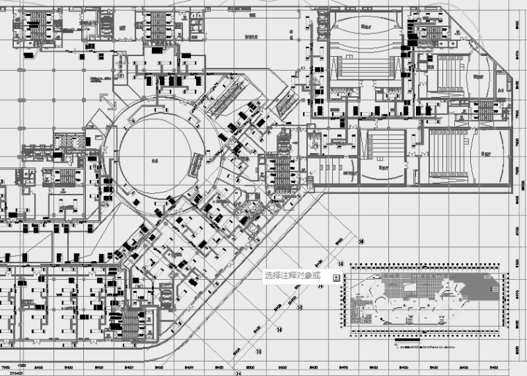 [甘肃]知名商业购物中心暖通全系统设计施工图（采暖,机房设计）-四层空调采暖水管平面图（二）.png
