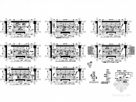 [河南]26层框架剪力墙结构财富国际广场结构施工图（CFG桩）-楼梯图
