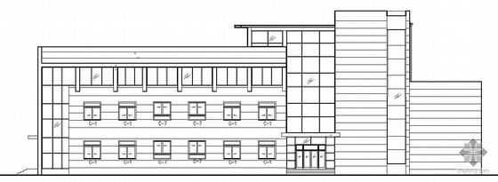 福建三层机关办公楼建筑施工图资料下载-某北方三层办公楼建筑施工图