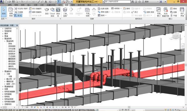 bim线管应用资料下载-看BIM技术如何应用于风管水管预制安装？