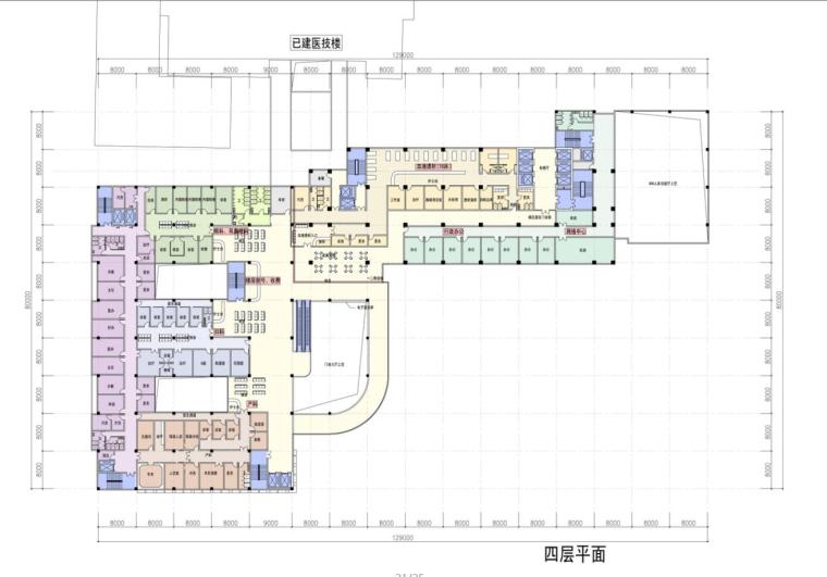 [四川]某现代风格人民医院建筑设计文本-四川平面图