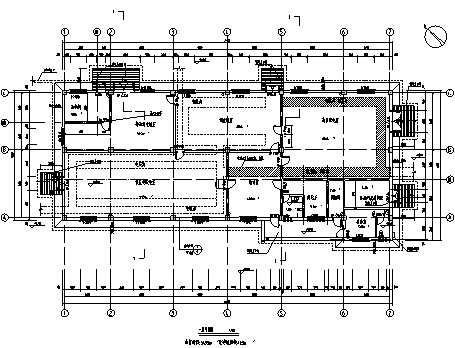 [重庆]17年最新大型交通建筑及配套建筑设计（含全专业施工图、勘察图）-变电站一层平面图