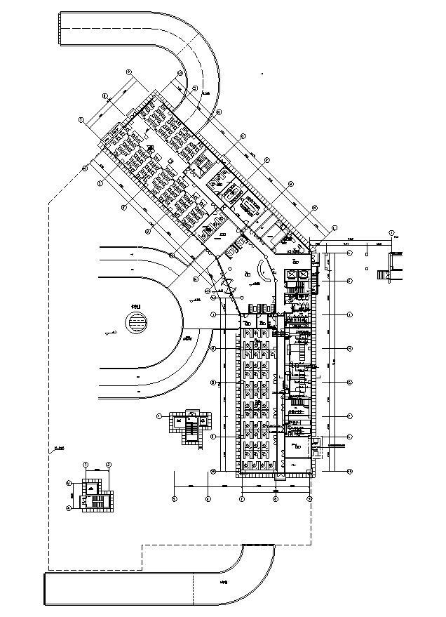 北京石油生产中心项目供电招标图纸（1,2,3号建筑）-一层平面图