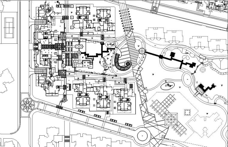 花园cad全套图资料下载-[广东]集贤庄新世纪城市花园限全套施工图设计（包含+155个CAD）