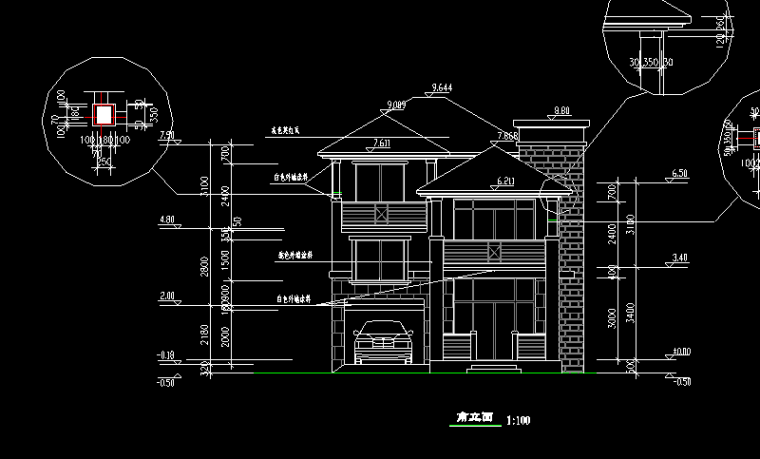 别墅建筑设计全套施工图资料下载-山体别墅全套施工图