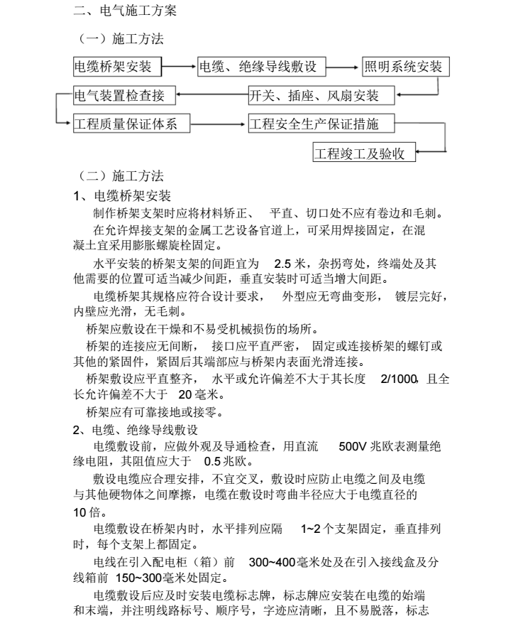 东莞阳鸿石化公司石油化工品库及办公楼工程电气给排水施工方案_2