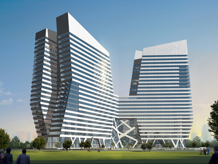 框架结构建筑全套施工图资料下载-[江苏]框剪结构高层酒店商务楼与多层框架结构会议中心结构施工图（含全套幕墙结构）