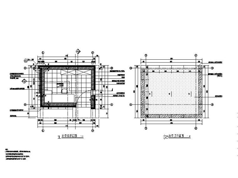 [北京]高档居住区景观设计施工图（附方案、实景图、模型）-亭平面图
