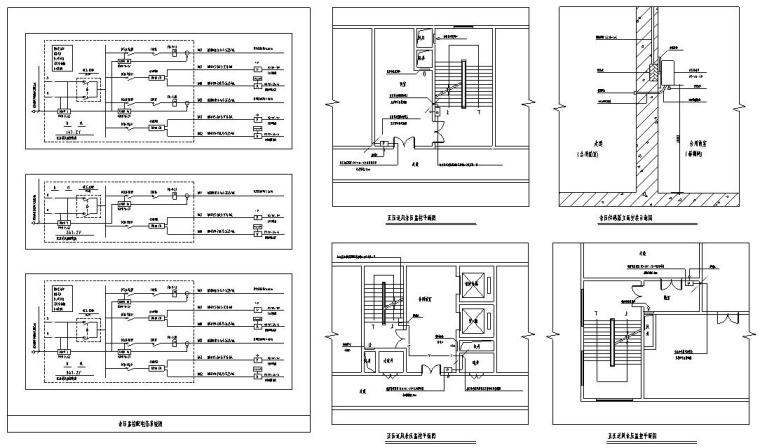 CO、CO2浓度监控样板图[CAD模板]-余压监控平面图及安装示意图