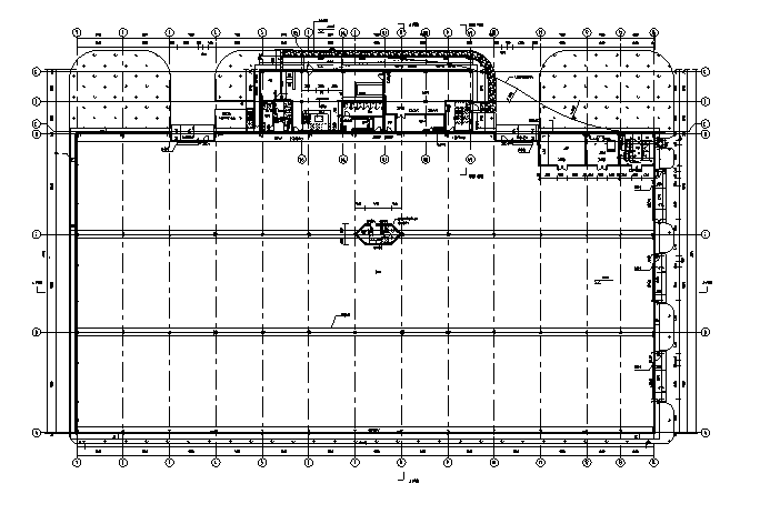 [浙江]单层厂房建筑施工图（17年最新）-单层厂房建筑平面图