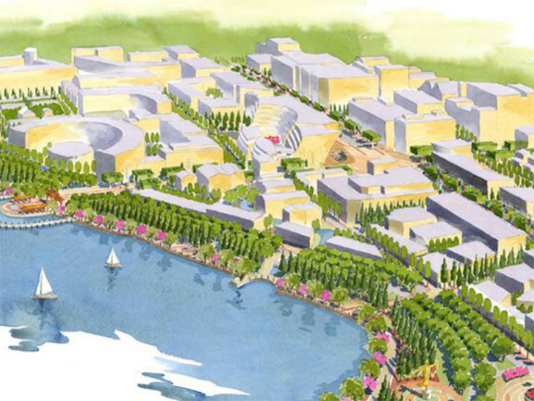 杭州市城市规划管理资料下载-[杭州]湖滨地区商贸旅游特色街居城市规划方案设计