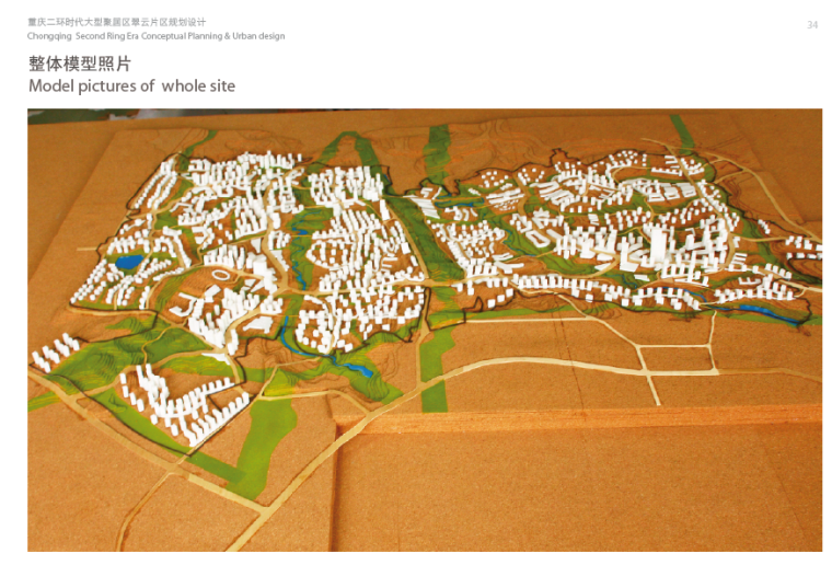 [重庆]二环时代大型聚居区翠云片区住宅规划设计方案文本-模型照片