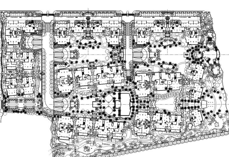 商业居住规划cad平面图资料下载-[广东]珠海华发商业城居住区全套景观施工图设计（包含CAD+现场照片）