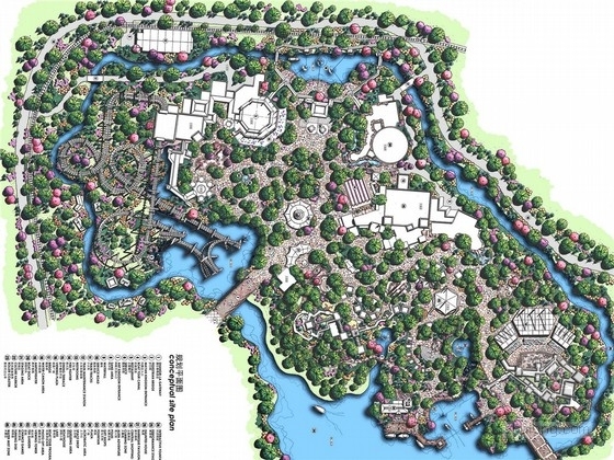 香格里拉规划资料下载-[北京]现代生态主题公园景观规划设计方案（二）香格里拉区