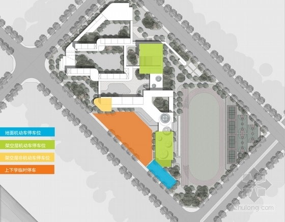 [浙江]42班现代风格小学规划设计方案文本-42班现代风格小学分析图