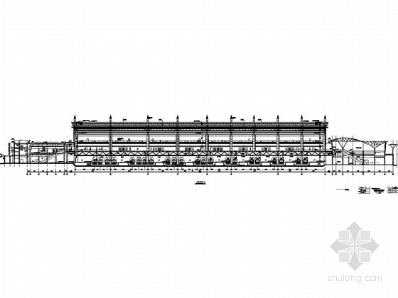 3套多层现代风格火车站资料下载-火车站高架站房及雨棚施工图纸