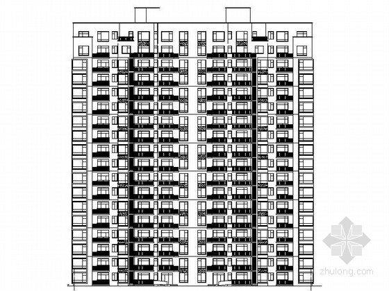 现代风格建筑施工图资料下载-[辽宁]高层现代风格住宅建筑施工图