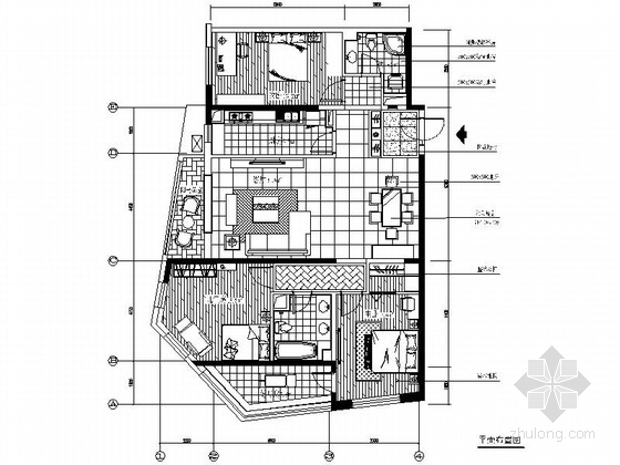 北京住宅三居室资料下载-[北京]朝阳区温馨现代三居室样板间装修施工图（含效果）