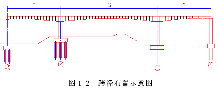 跨徑佈置示意圖