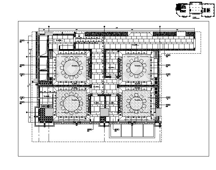 [四川]维尔酒店设计施工图（附效果图+物料表）-地面铺装图