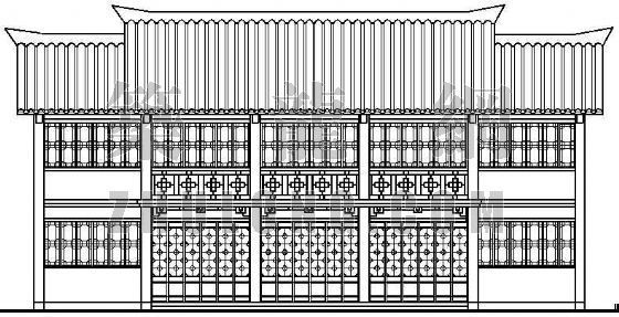 仿古一层建筑设计图资料下载-某旅游区仿古建筑设计方案