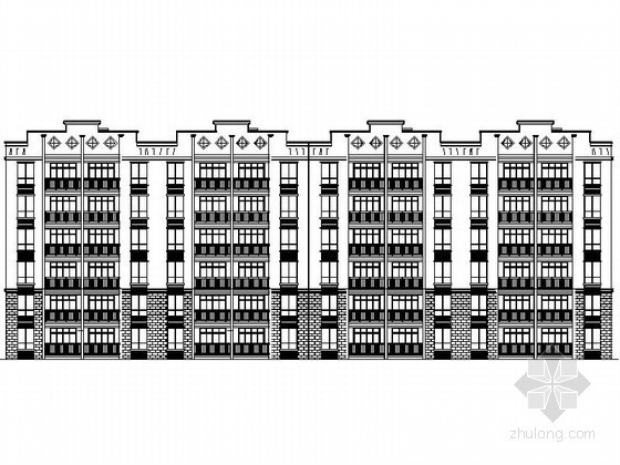 六层板式建筑资料下载-[重庆]某六层板式住宅建筑是施工图
