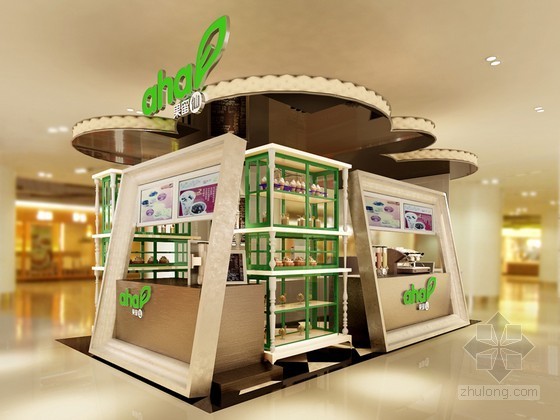 泰国曼谷角落甜品屋资料下载-甜品店3D模型下载