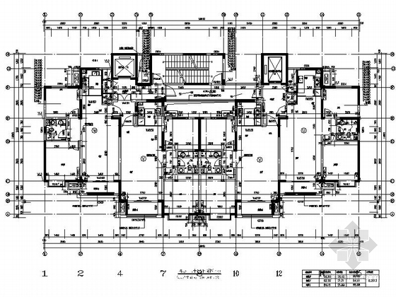 [山东]21层高层安置区剪力墙住宅楼建筑施工图-21层高层安置区剪力墙住宅楼各层平面图